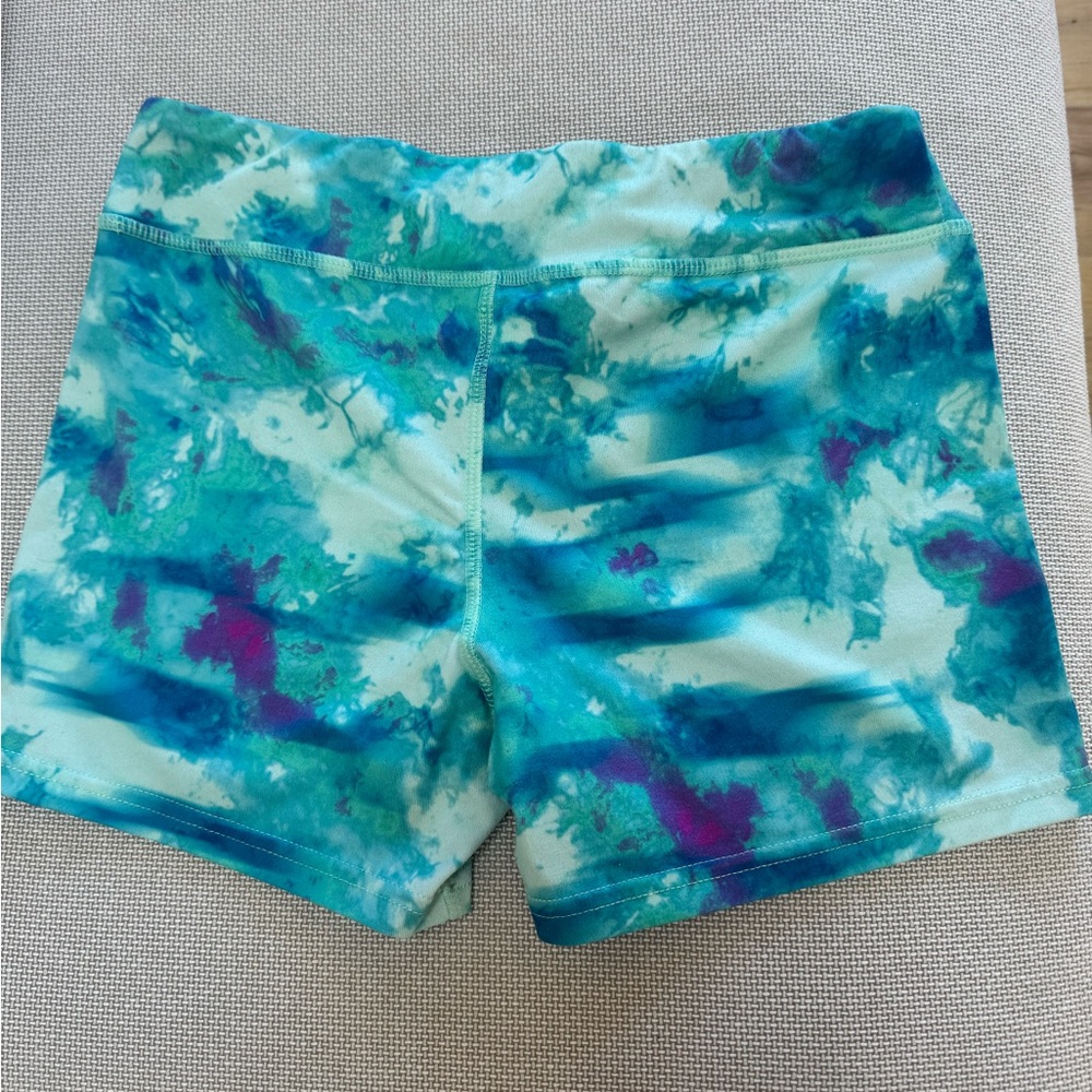 Champion Athletic Shorts Blue and Purple Tie-Dye